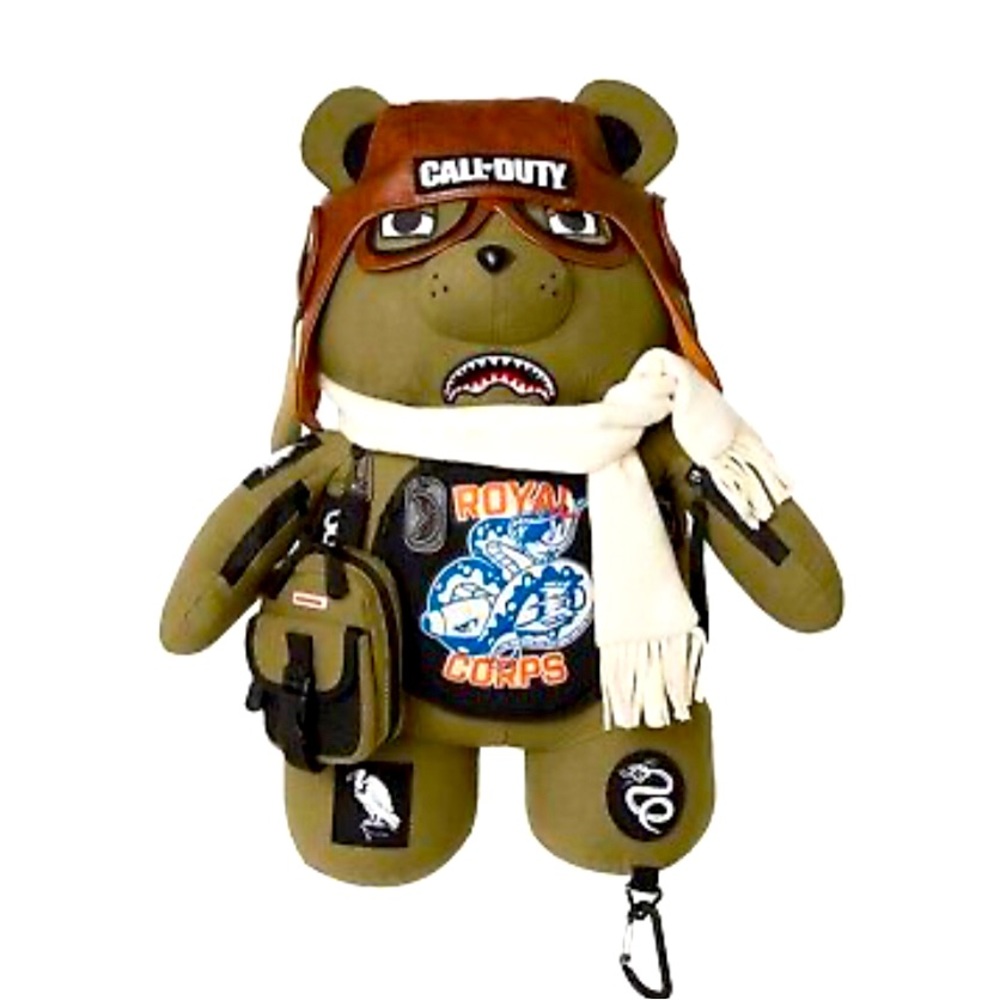 CALL OF DUTY AVIATOR FEARLESS MONEYBEAR TEDDYBEAR BACKPACK Brand NEW